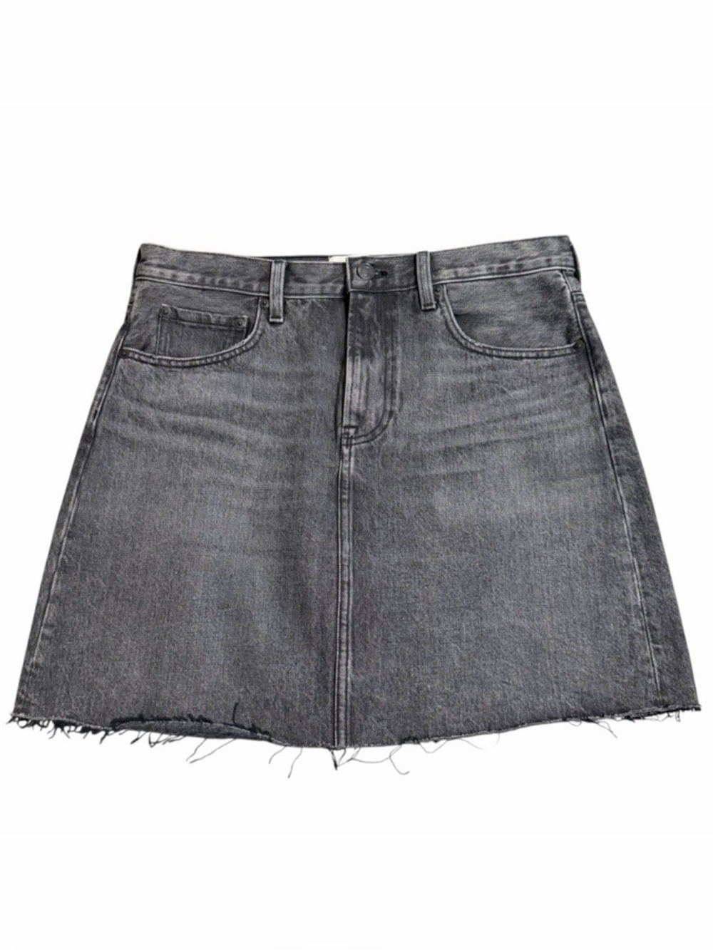 Everlane Women's The Denim Skirt | Washed Black | Size 30